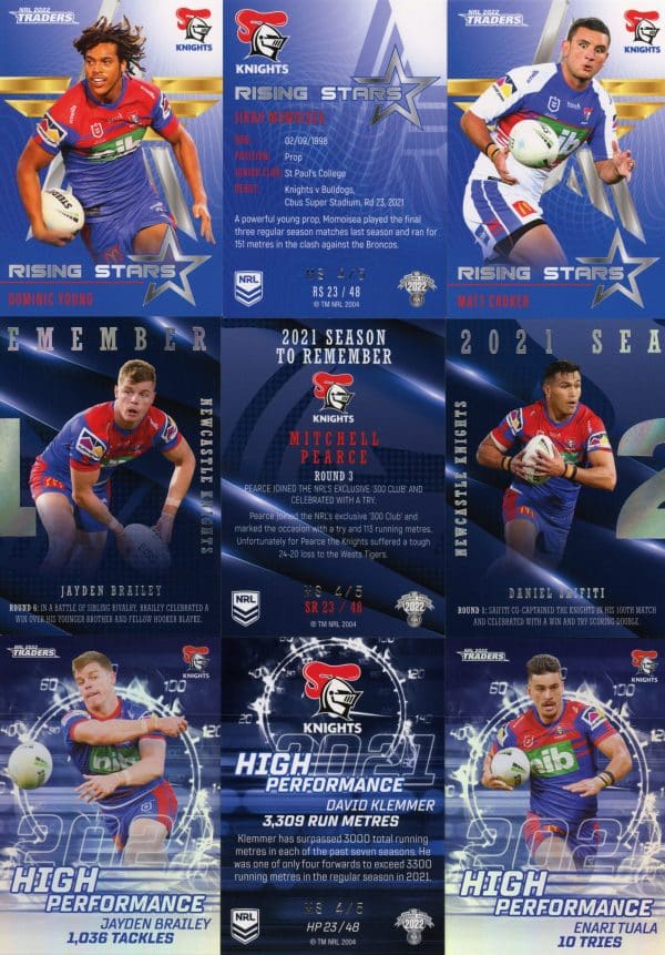 2022 NRL Traders Team Master Set #4 - Newcastle Knights - Image 4