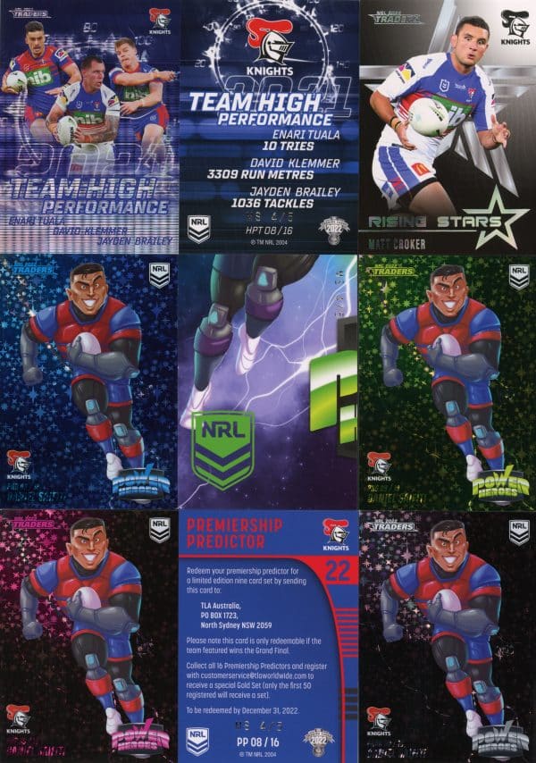 2022 NRL Traders Team Master Set #4 - Newcastle Knights - Image 5