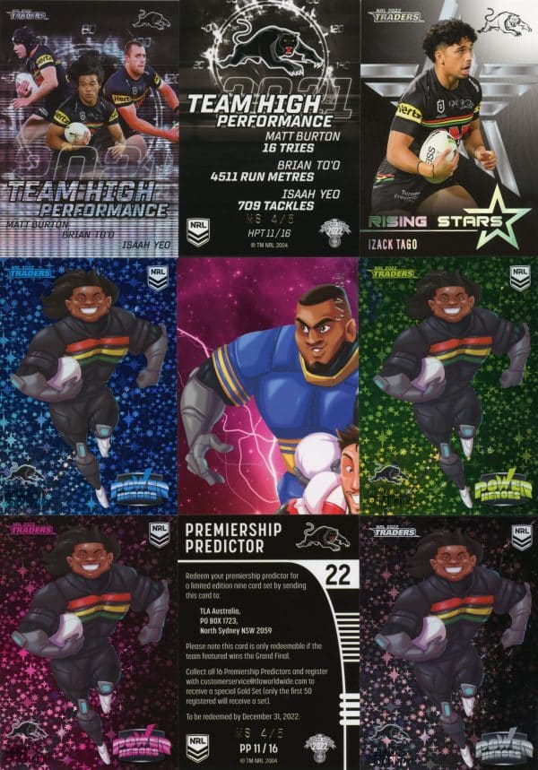 2022 NRL Traders Team Master Set #4 - Penrith Panthers - Image 5