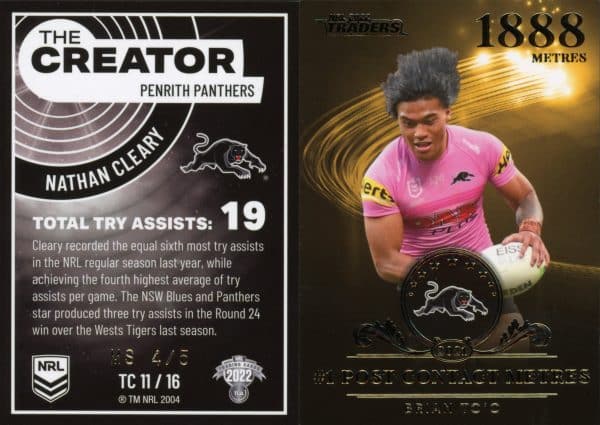 2022 NRL Traders Team Master Set #4 - Penrith Panthers - Image 9