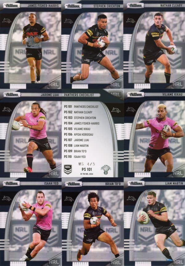 2022 NRL Traders Team Master Set #4 - Penrith Panthers - Image 3