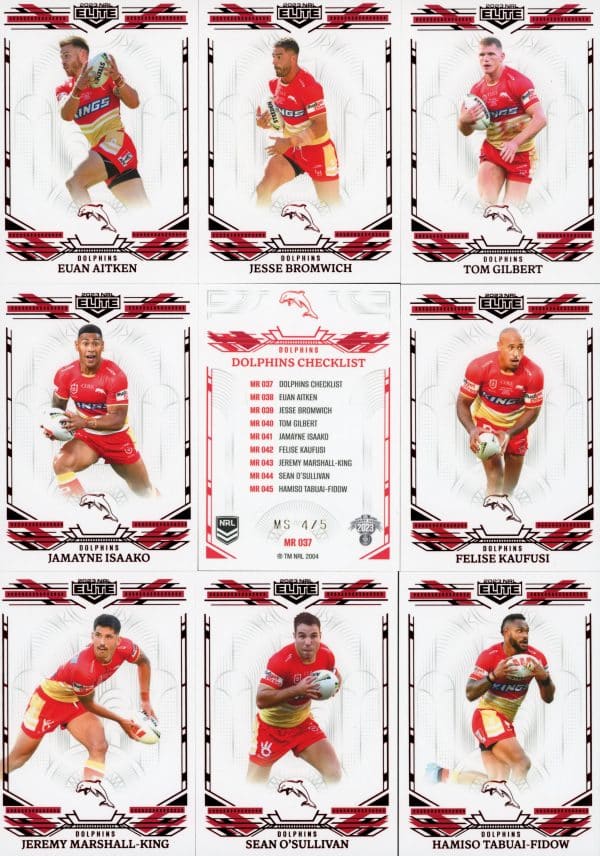 2023 NRL Elite Team Master Set #4 - Dolphins - Image 6