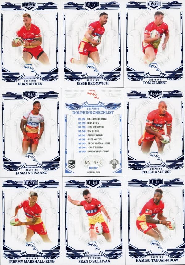 2023 NRL Elite Team Master Set #4 - Dolphins - Image 7