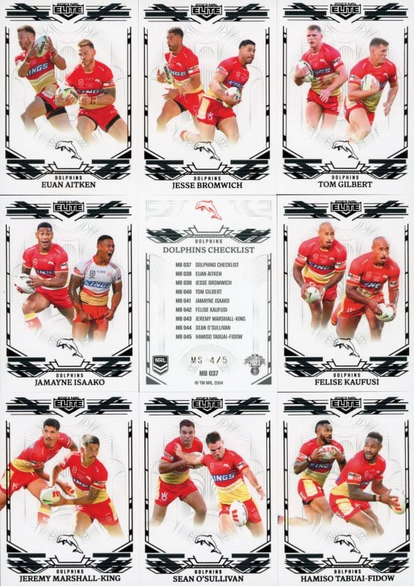 2023 NRL Elite Team Master Set #4 - Dolphins - Image 9