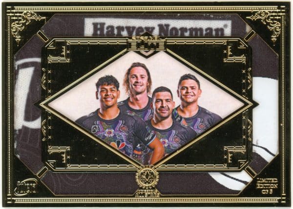 2023 NRL Elite Futera 1 Of 1 Replica Master Set #4 - MS02 Cobbo, Hynes, Mitchell, Walker,
