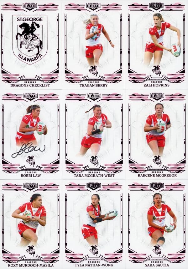 2023 NRL Elite Team Master Set #4 - St George Dragons - Image 12