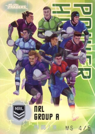 2023 NRL Traders Master Set #4 - Group A & B Power Hero Set