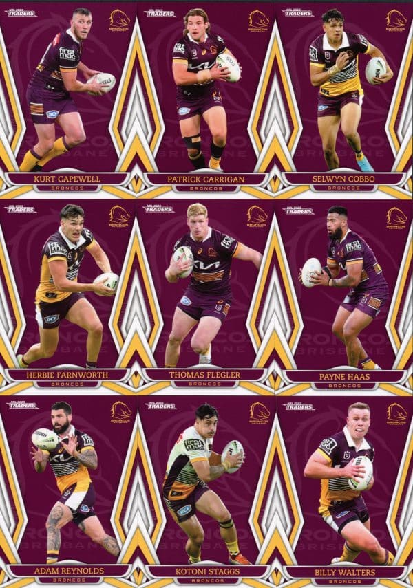 2023 NRL Traders Team Master Set #4 - Brisbane Broncos - Image 2