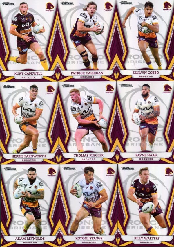 2023 NRL Traders Team Master Set #4 - Brisbane Broncos - Image 3
