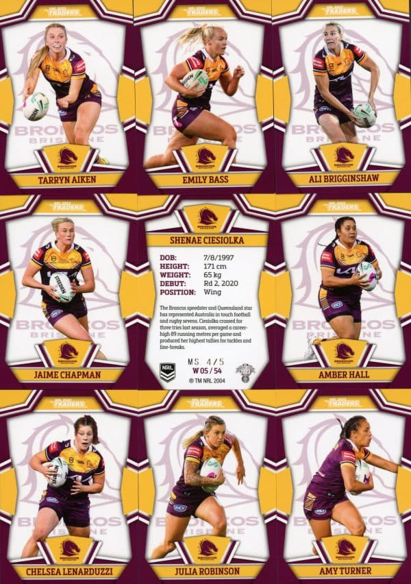 2023 NRL Traders Team Master Set #4 - Brisbane Broncos - Image 6