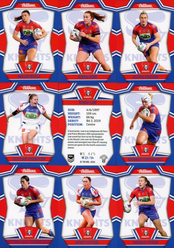 2023 NRL Traders Team Master Set #4 - Newcastle Knights - Image 6