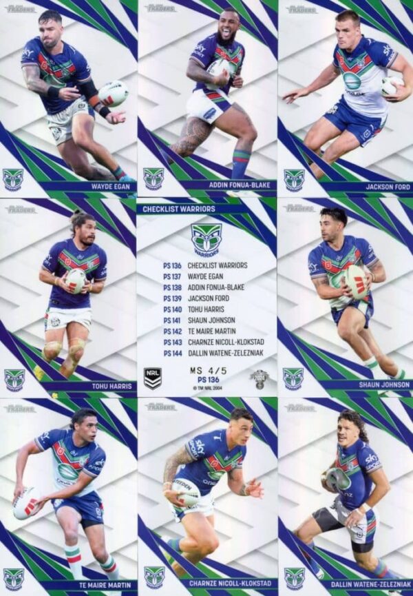 2024 NRL Traders Team Master Set #4 - Warriors - Image 3