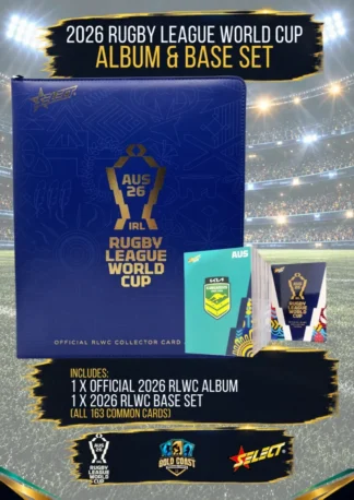 2026 Rugby League World Cup Album with Full Base Set - 163 Common Cards